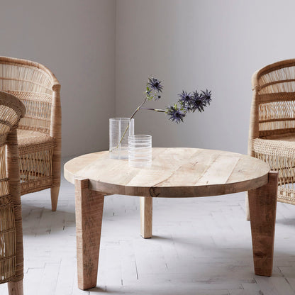 Round Mango Coffee Table - Design Vintage