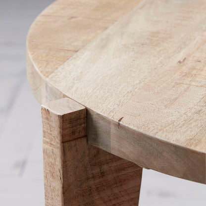 Round Mango Coffee Table - Design Vintage