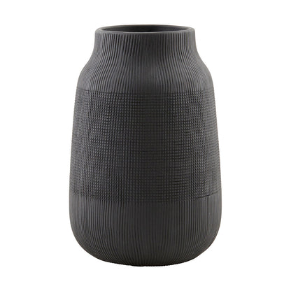 Black Groove Vase - Design Vintage