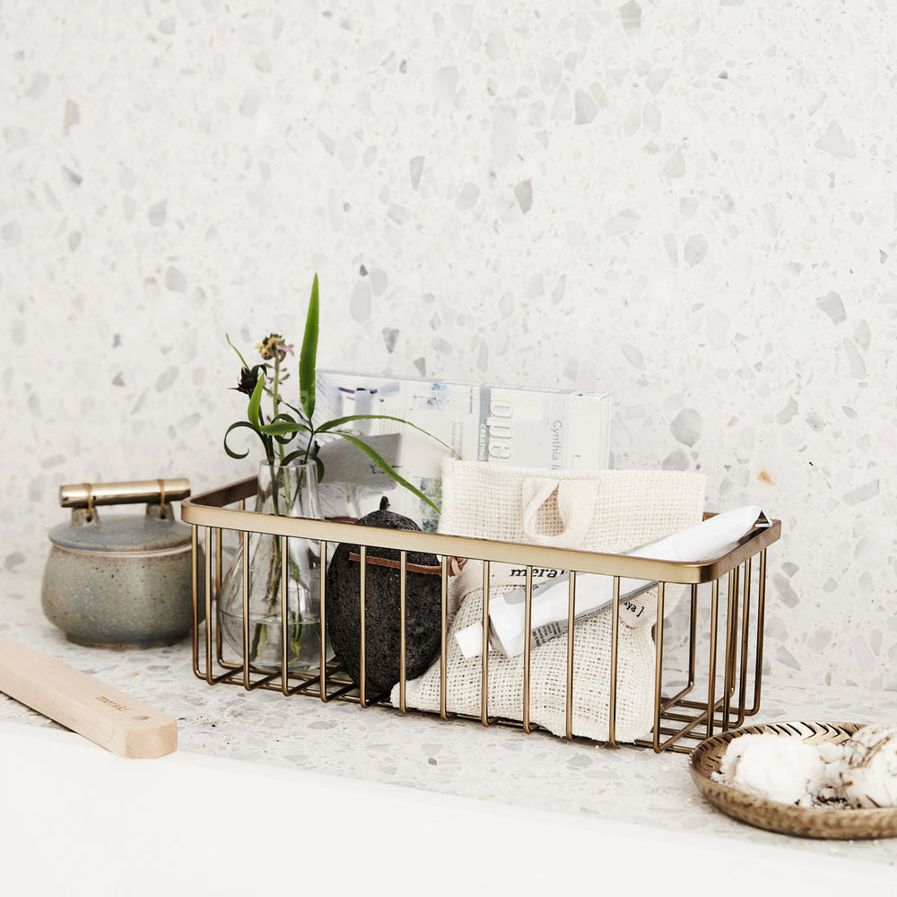 Brushed Brass Basket