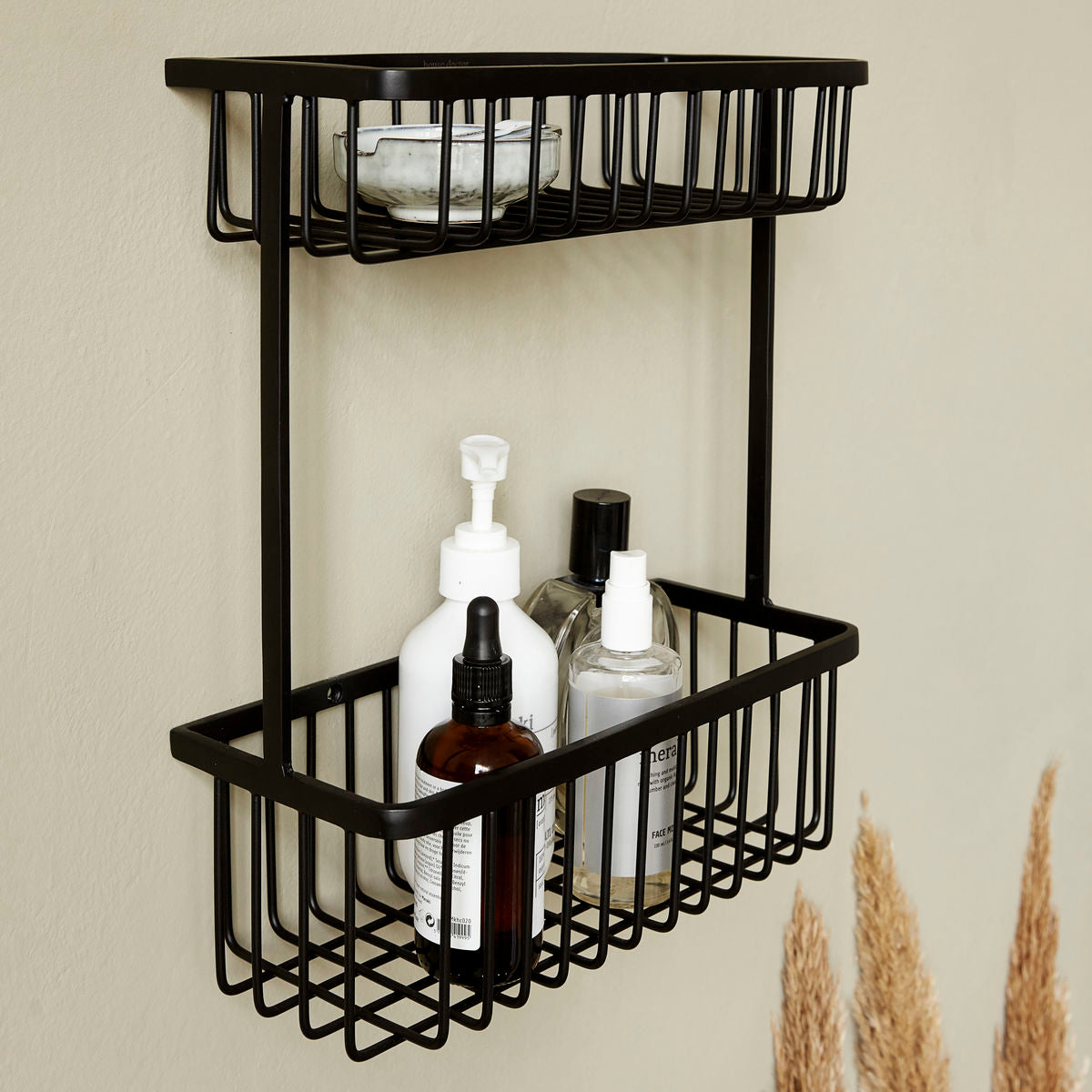 Double Shelf Bathroom Basket - Design Vintage