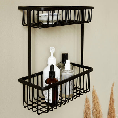Double Shelf Bathroom Basket - Design Vintage